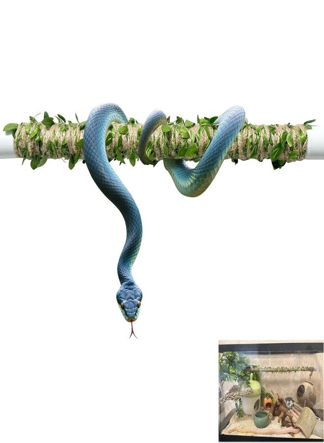 Delllala Snake Climbing Stick is Suitable for Ball Python Lizard Tarantula Snake Hermit Crab Leopard Gecko Tree Frog Climber Accessory Terrarium Habitat Decoration (S(11.69inch-21.65inch)) - Image 1